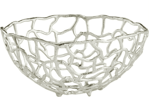 Bowl 14 - Chrome Abstract Large