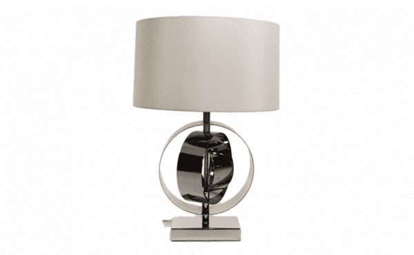LP05 - Pair of Lamps Chrome Swirl Base