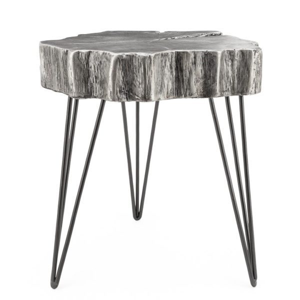 Leah End Table Silver