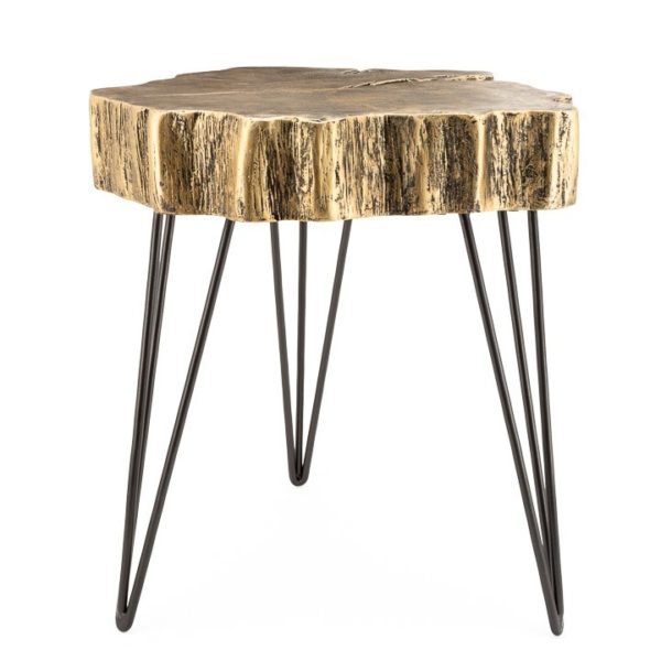 Leah End Table Gold