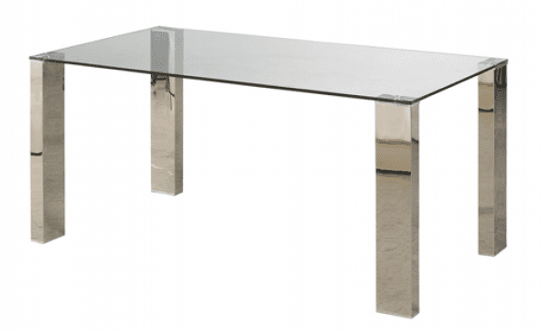 Gina Dining Table Chrome - Large