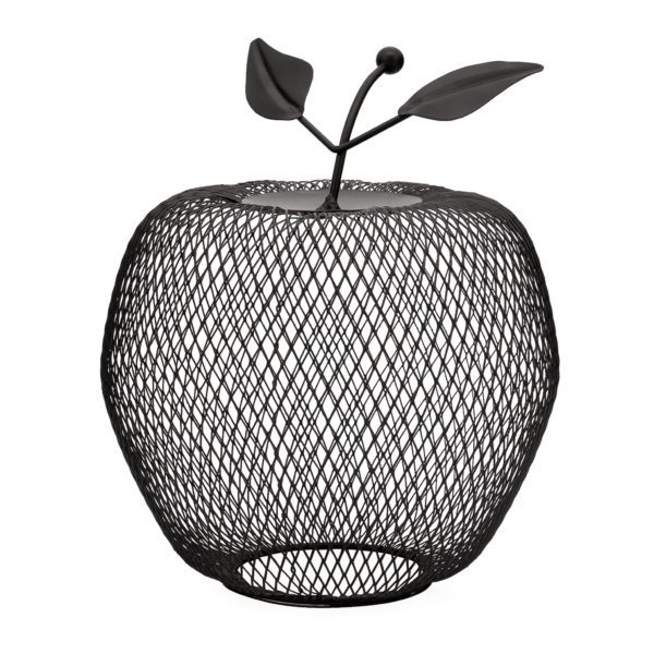 Black Mesh Decorative Apple 8"