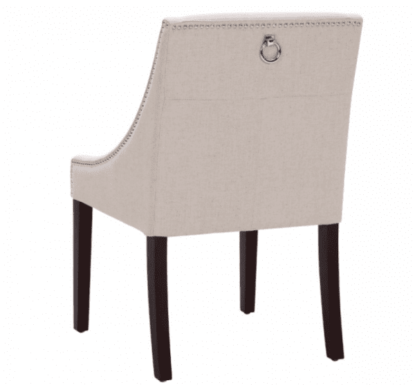Vienna Chair Linen Dark Legs - Image 2