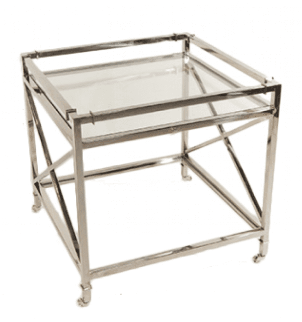 Furniture Rental Glass End Table