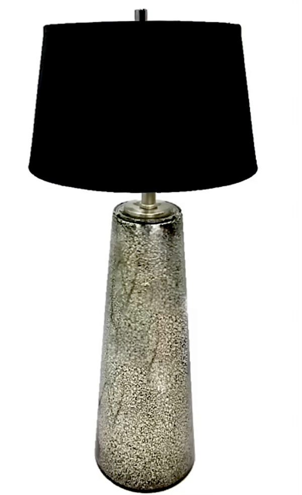 LS32 - Single Lamp Black/Gold Mercury Glass Base