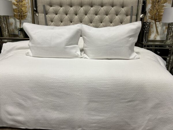 Q44 - Queen Coverlet with Dotted Line Pattern (3-piece set)
