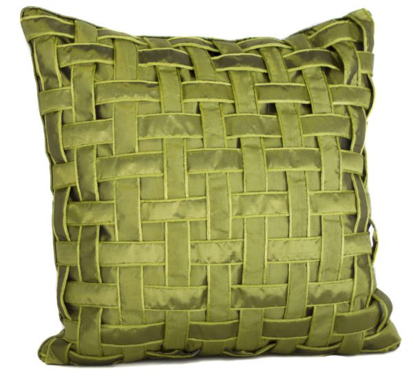 AC15 - Green Square Lattice Cushion