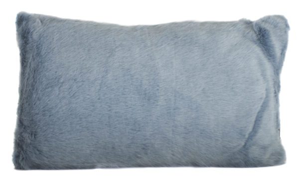 AC11 - Blue Faux Fur Rectangle Cushion