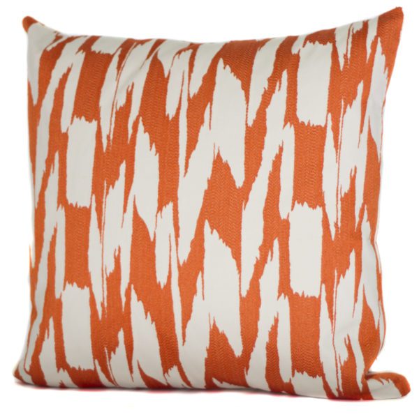AC12 - Orange Zig Zag Cushion