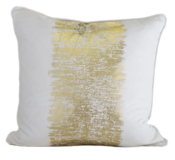 AC01 - White/Gold Cushion