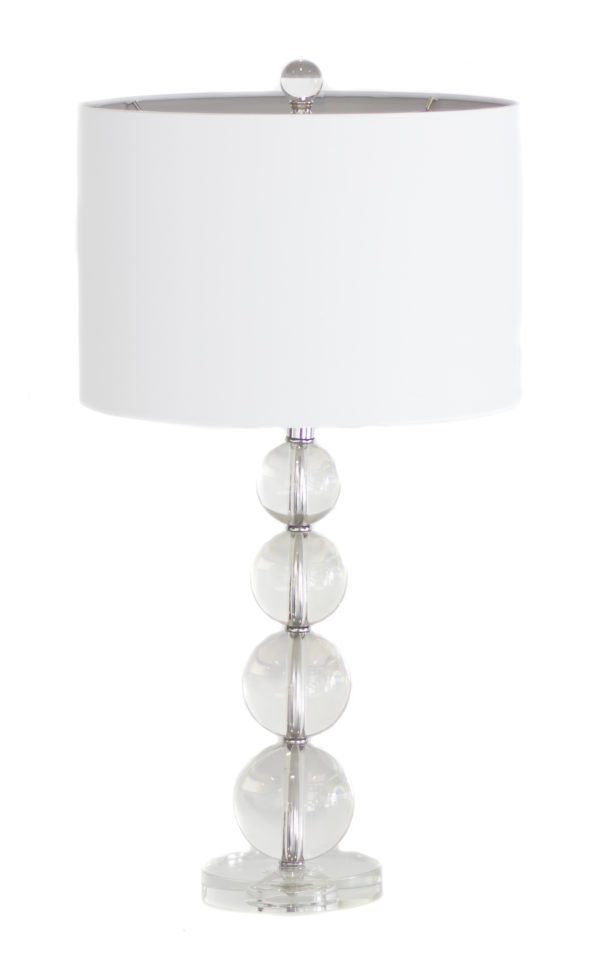 LP18 - Pair of Lamps with Glass Ball