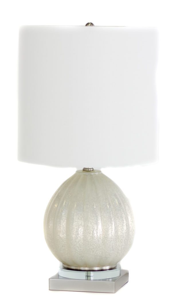 LS44 - Single Lamp Frosted Mercury Glass Base
