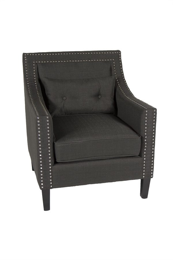 Kensington Chair - Charcoal Fabric