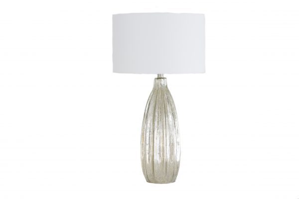 LS24 -  Single Lamp Mercury Glass Ribbed