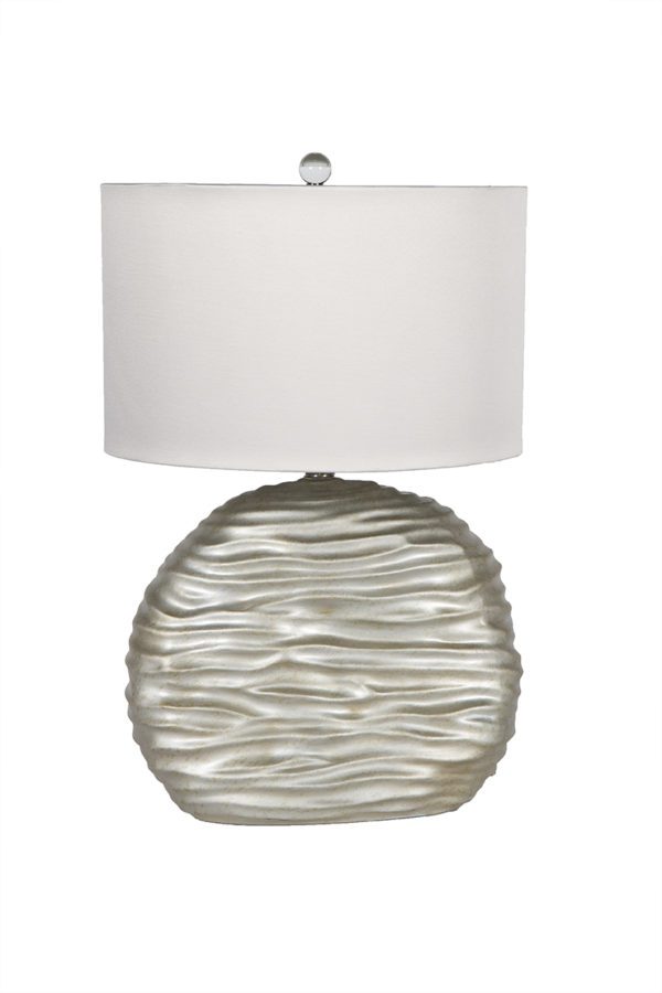 LS27 - Single Lamp Wavy Gold Base