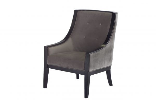 Cambridge Chair Grey Velvet