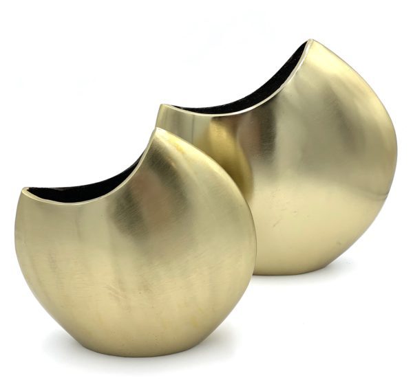 Vase 71 - Pair of Oval Gold Vases