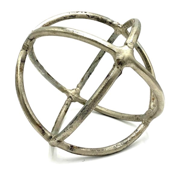 Ball 14 - Round Pewter Decorative Ball (7")
