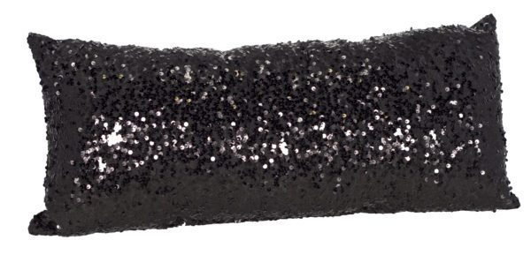 AC96 - Black Sequin Rectangular Cushion