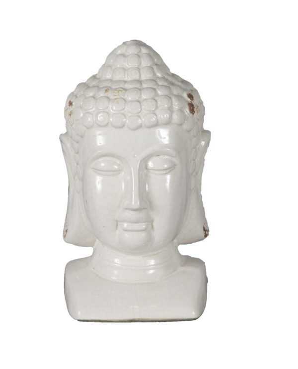 Buddha Head White