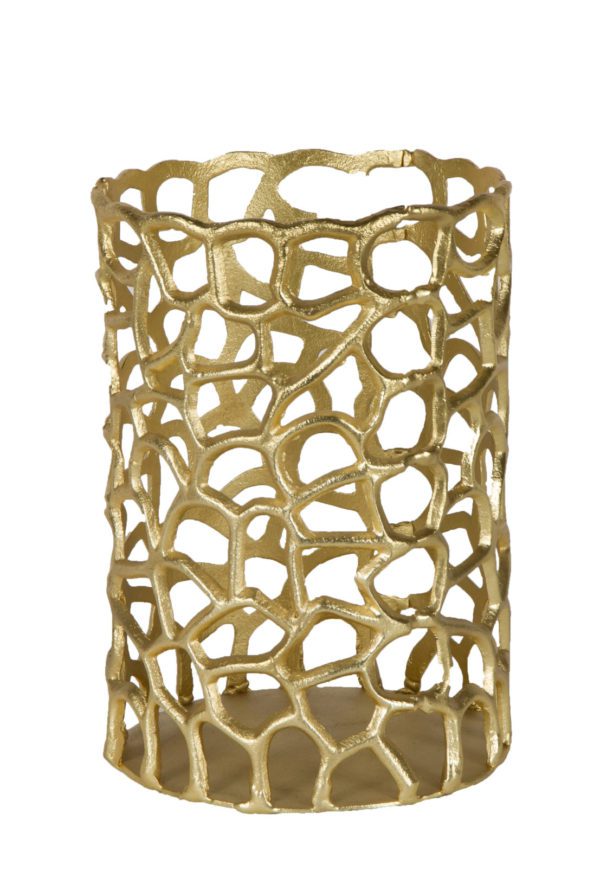 Vase 47 - Gold Abstract