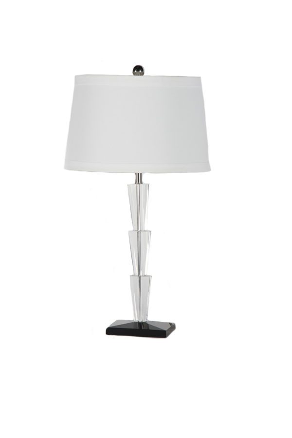 LP42 - Pair of Lamps Crystal with Black