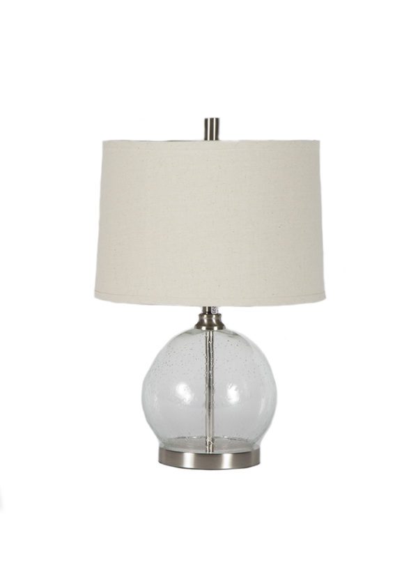 LP40 - Pair of Lamps Glass Ball Base
