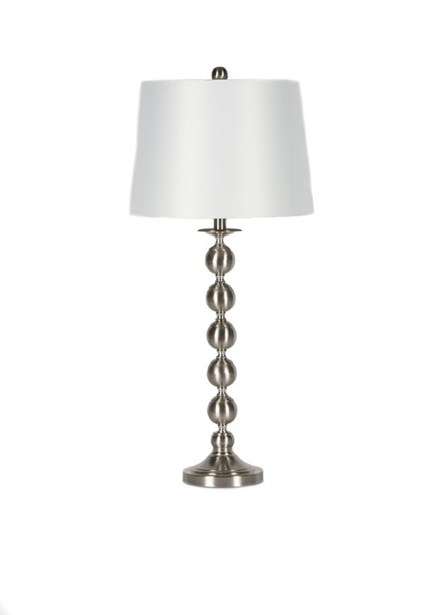 LP39 - Pair of Lamps Silver Balls