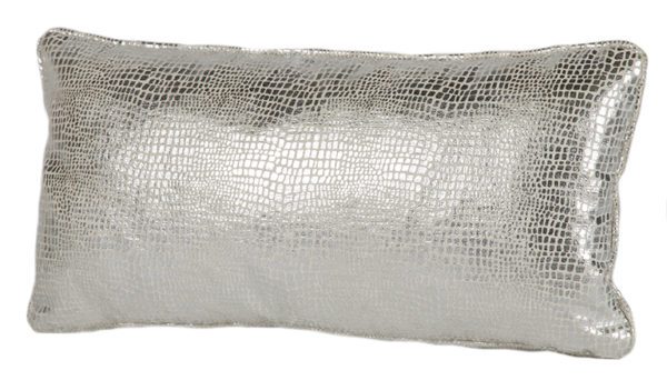 AC46 - Snake Skin Silver Print Cushion
