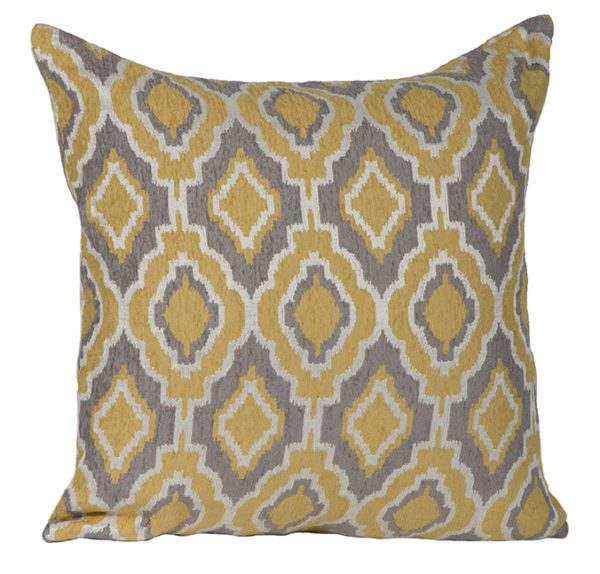 AC42 - Yellow/Grey Geometric Print