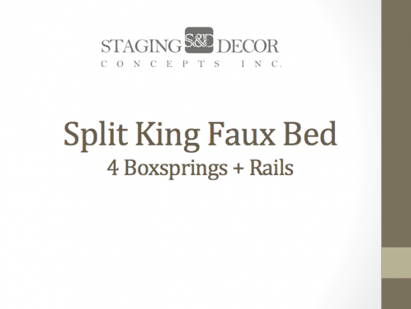 Split King Faux Bed