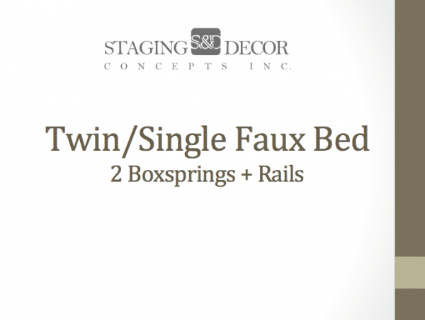 Twin / Single Faux Bed