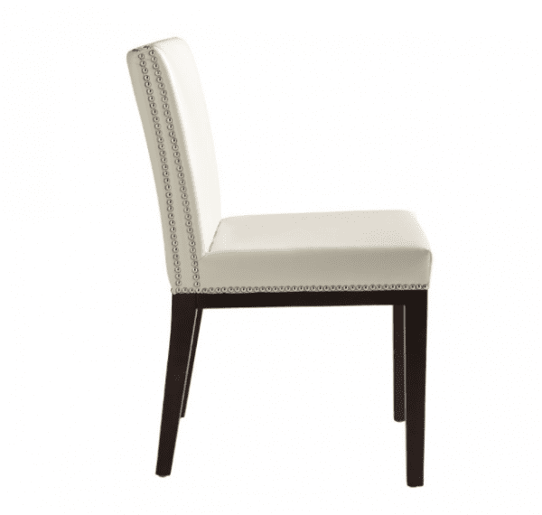 York Ivory Leather Chairs - Image 3