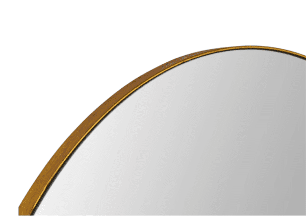 M45 - Round Gold Metal Frame Mirror - Image 3