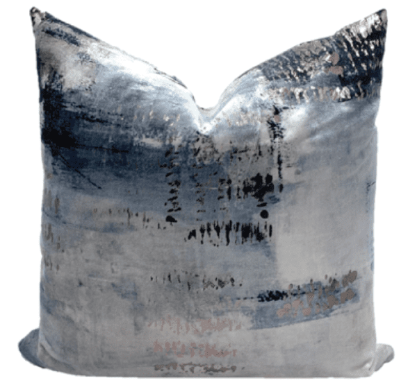 AC134 - Blue/Black/Silver Abstract