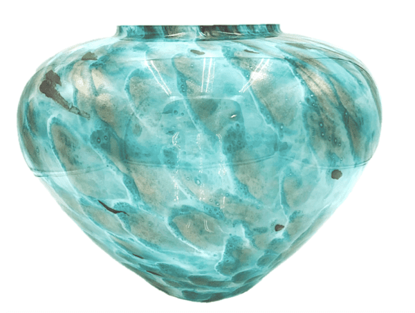 Vase 70 - Murano Glass Turquoise/Gold