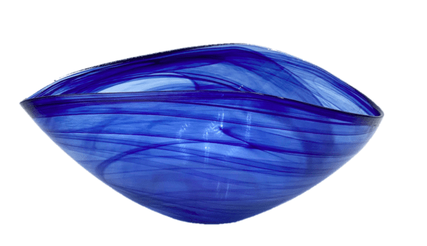 Bowl 20 - Blue/Clear Glass