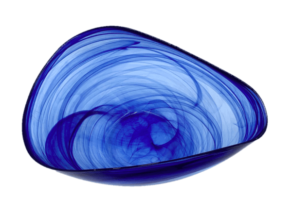 Bowl 20 - Blue/Clear Glass - Image 2