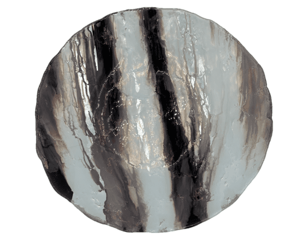 Decorative Dish 14 - Taupe/Silver - Image 2