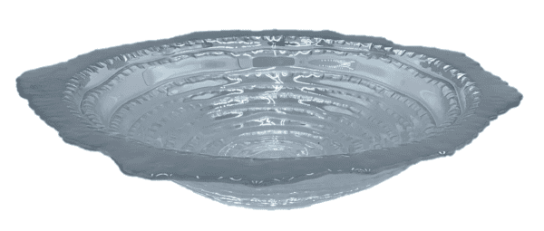 Decorative Dish 20 - Silver Iridescent - Image 2