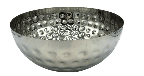 Bowl 26 - Chrome with Bubbles