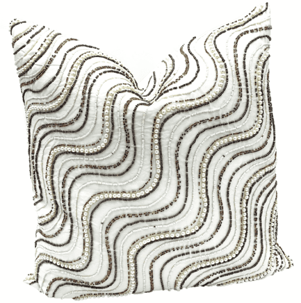 AC150 - White with Swirl Beading