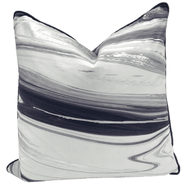 AC152 - White with Silver/Indigo Veining