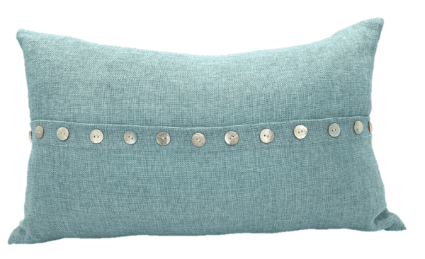 AC172 - Soft Blue Rectangular with Pearl Buttons