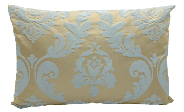 AC163 - Blue/Taupe Damask Rectangular