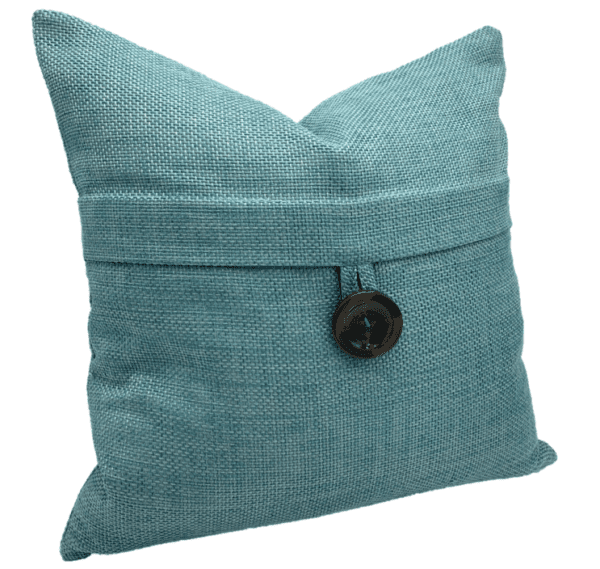 AC160 - Blue Woven Cushion with Button