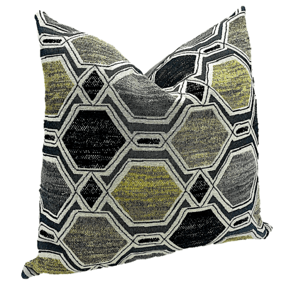 AC159 - Grey/Black/Green Hexagons