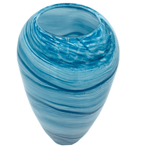 Vase 79 - Blue Wave Glass Vase - Image 2