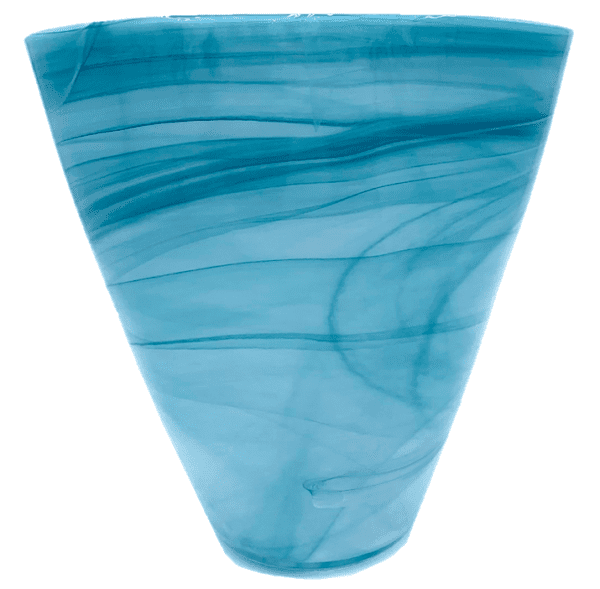 Vase 80 - Blue Wave Glass Short