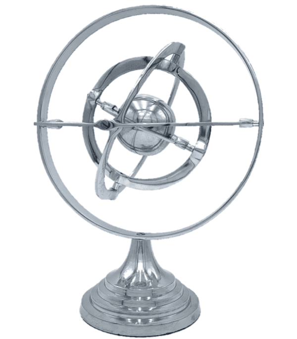 Abstract Chrome Globe